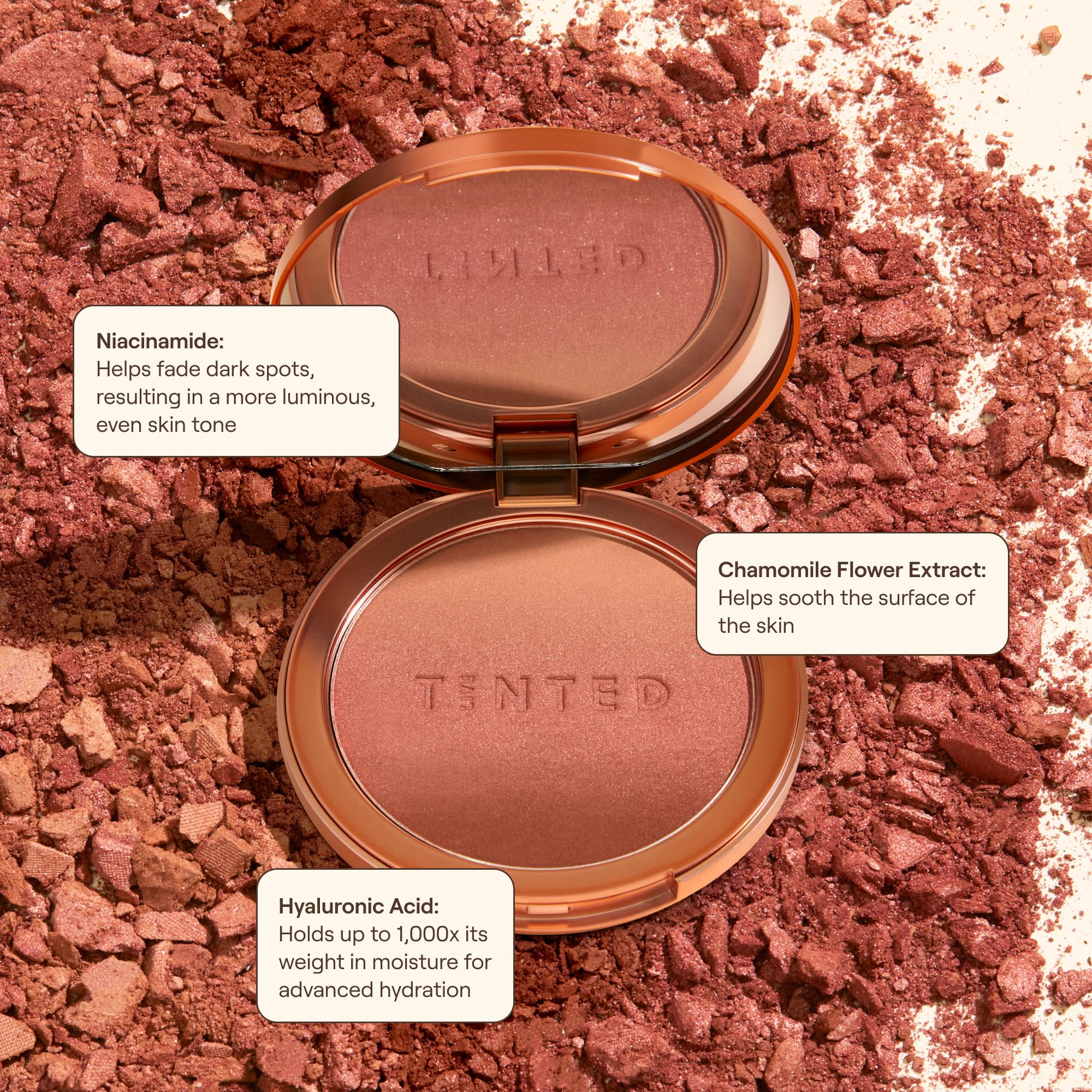 Live Tinted Huebeam Jumbo Gradient Blushing Bronzer - Lightweight, Highly-Pigmented, Buildable & Blendable - Sunkissed, Glowy, Even Toned Skin Face Blush and Bronzer - 15g / 0.5 oz - TrustMedUSA