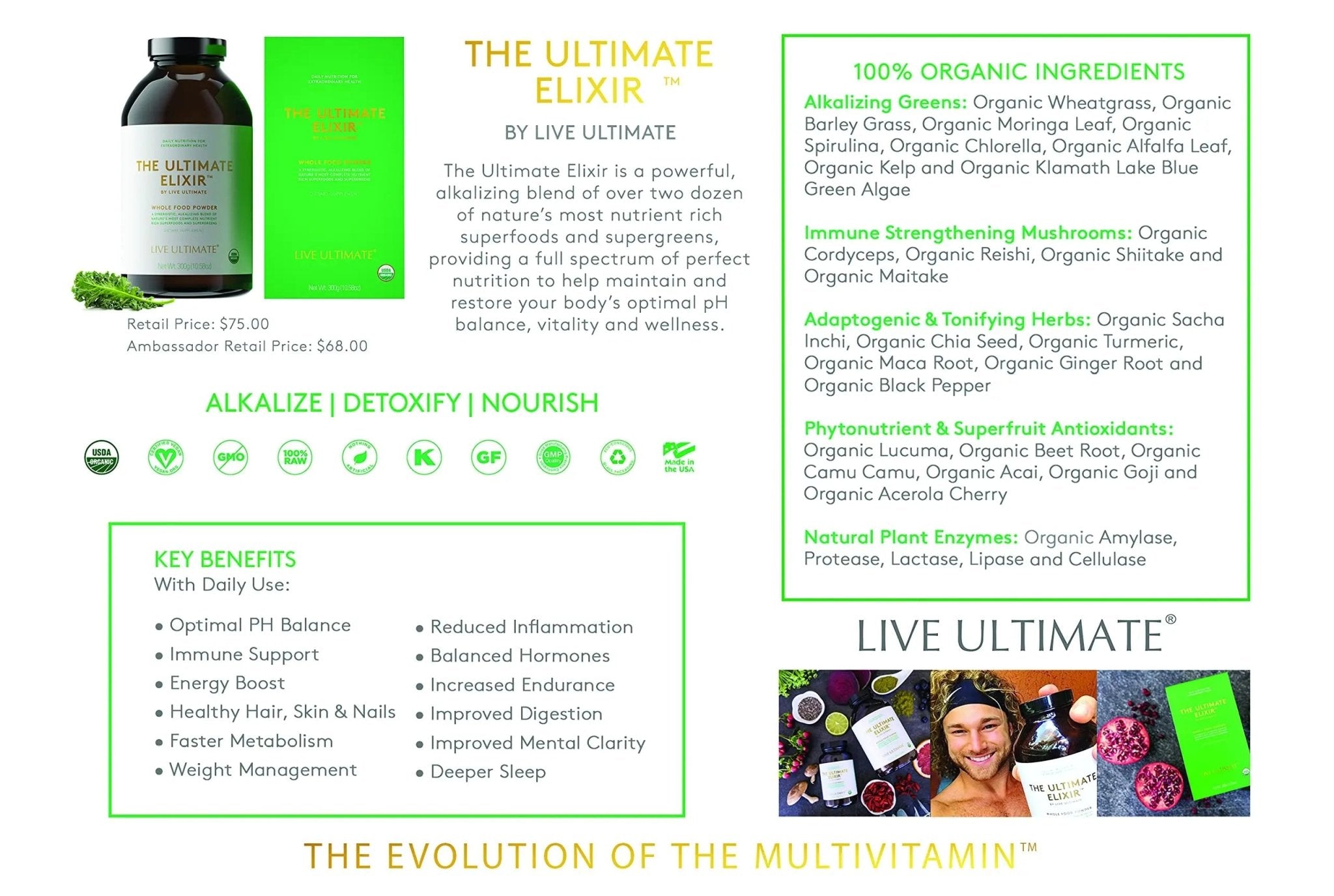 Live Ultimate The Ultimate Elixir 30 Day Supply Pouch - TrustMedUSA