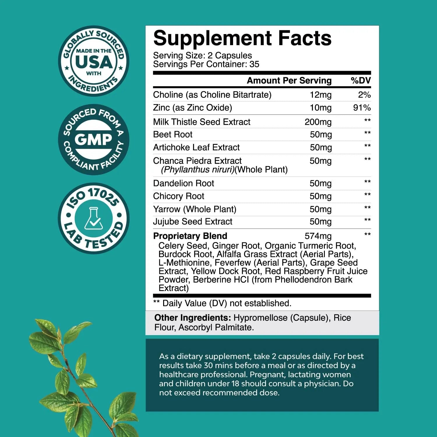 Liver Cleanse Detox & Repair Formula - Herbal Liver Support Supplement - TrustMedUSA