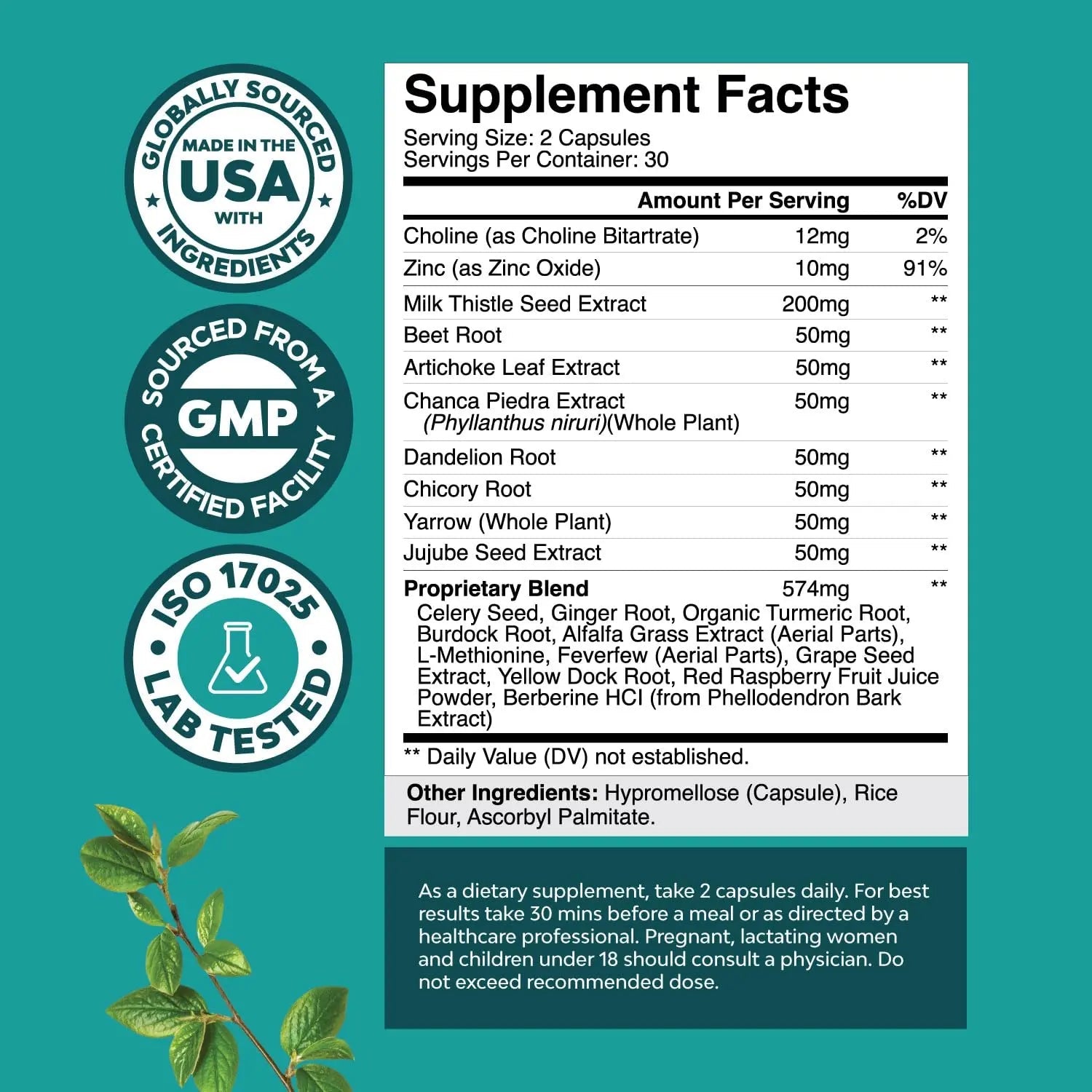 Liver Cleanse Detox & Repair Formula - Herbal Liver Support Supplement - TrustMedUSA