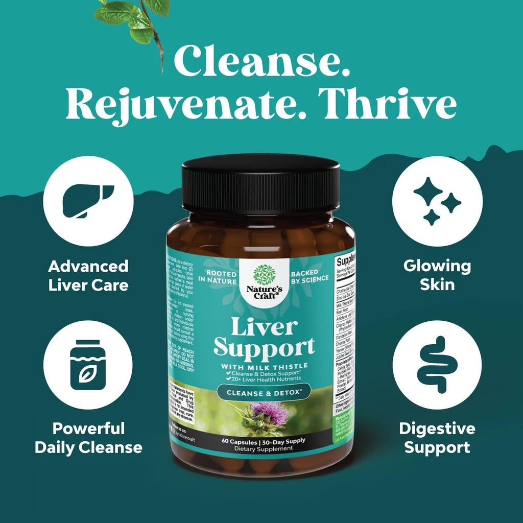 Liver Cleanse Detox & Repair Formula - Herbal Liver Support Supplement - TrustMedUSA