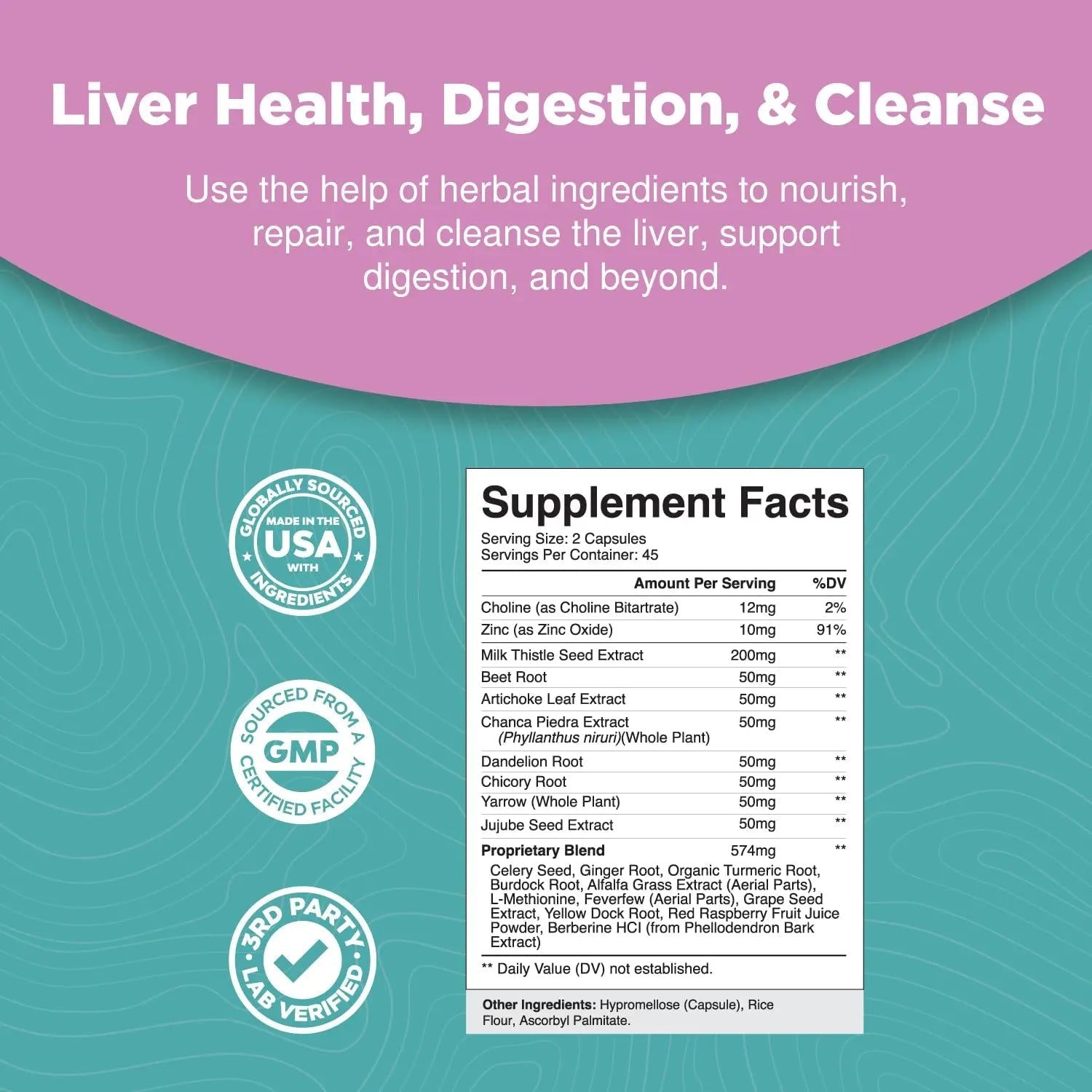 Liver Cleanse Detox & Repair Formula - Herbal Liver Support Supplement - TrustMedUSA