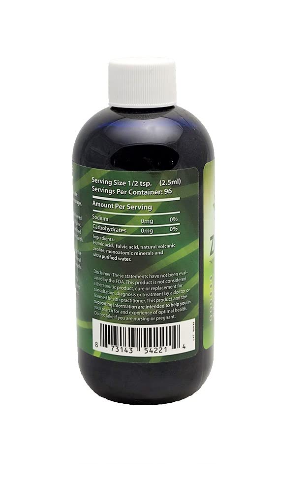 Living Foods USA ZeoHeal - Humic and Fulvic Acid Mineral Supplement 8 Fluid Ounce (2-Pack) - TrustMedUSA
