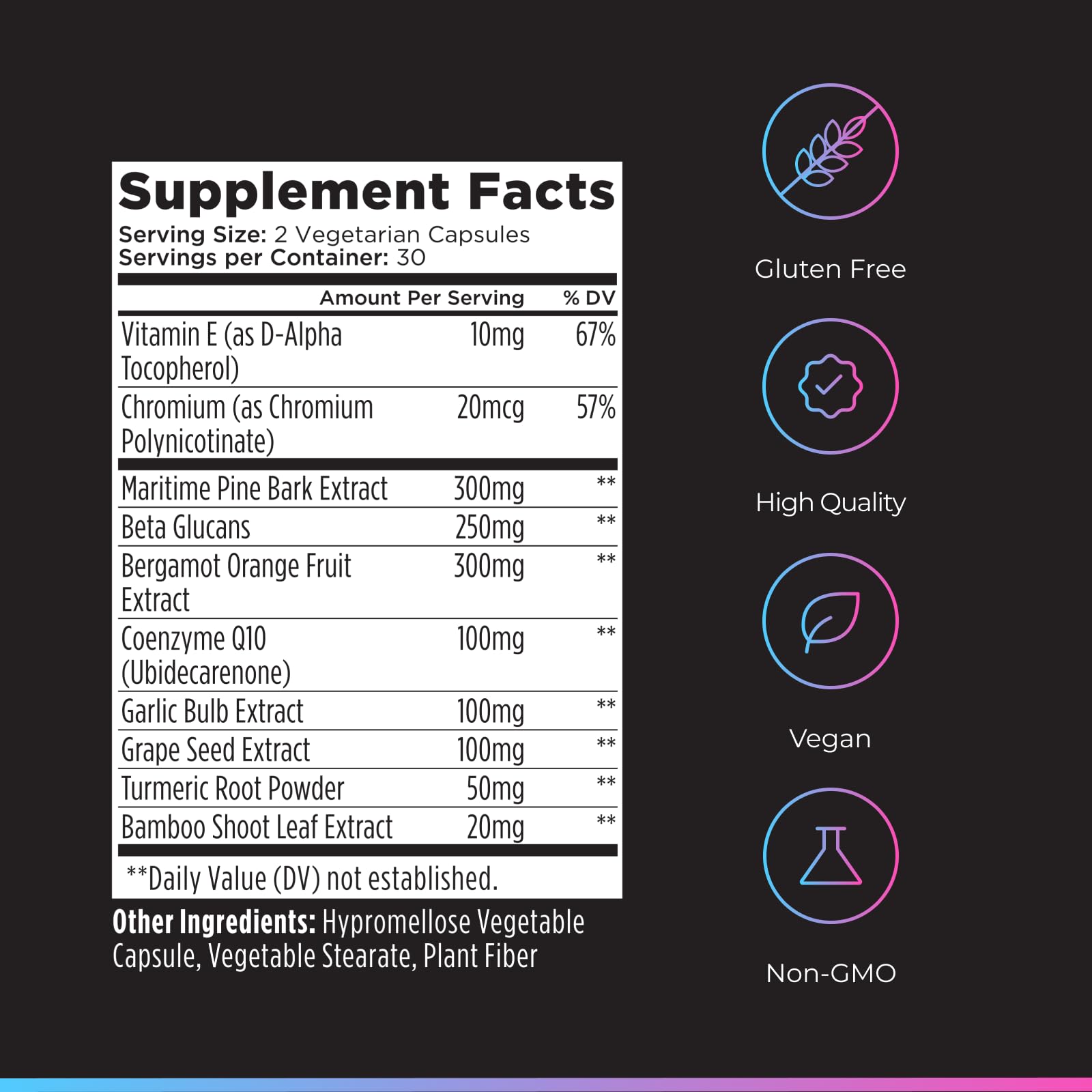 Livingood Daily Cholesterol Support Supplement with Garlic, CoQ10, Vitamin E, Bergamot, Plant Sterols for Body and Heart Health Support, Supports LDL and Triglycerides, Gluten Free, Vegan, 60 Capsules - TrustMedUSA