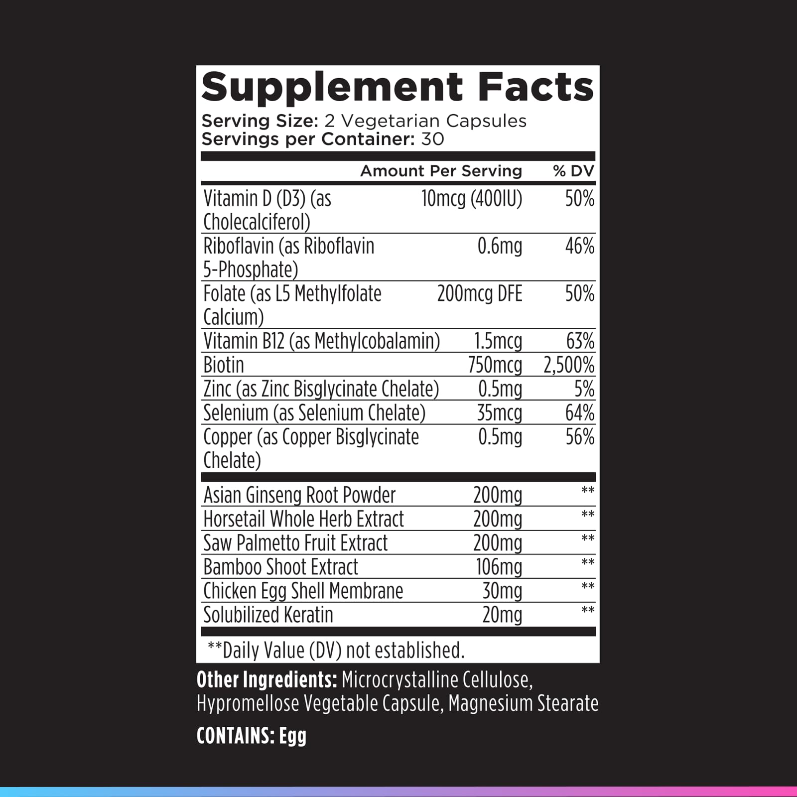 Livingood Daily Hair, Skin & Nails Supplement, 14-in-1 Formula with Biotin, Collagen, Keratin, Bamboo, Selenium, Folate, B12, Zinc and More, Beauty Supplement for Women & Men, Gluten Free, 60 Capsules - TrustMedUSA