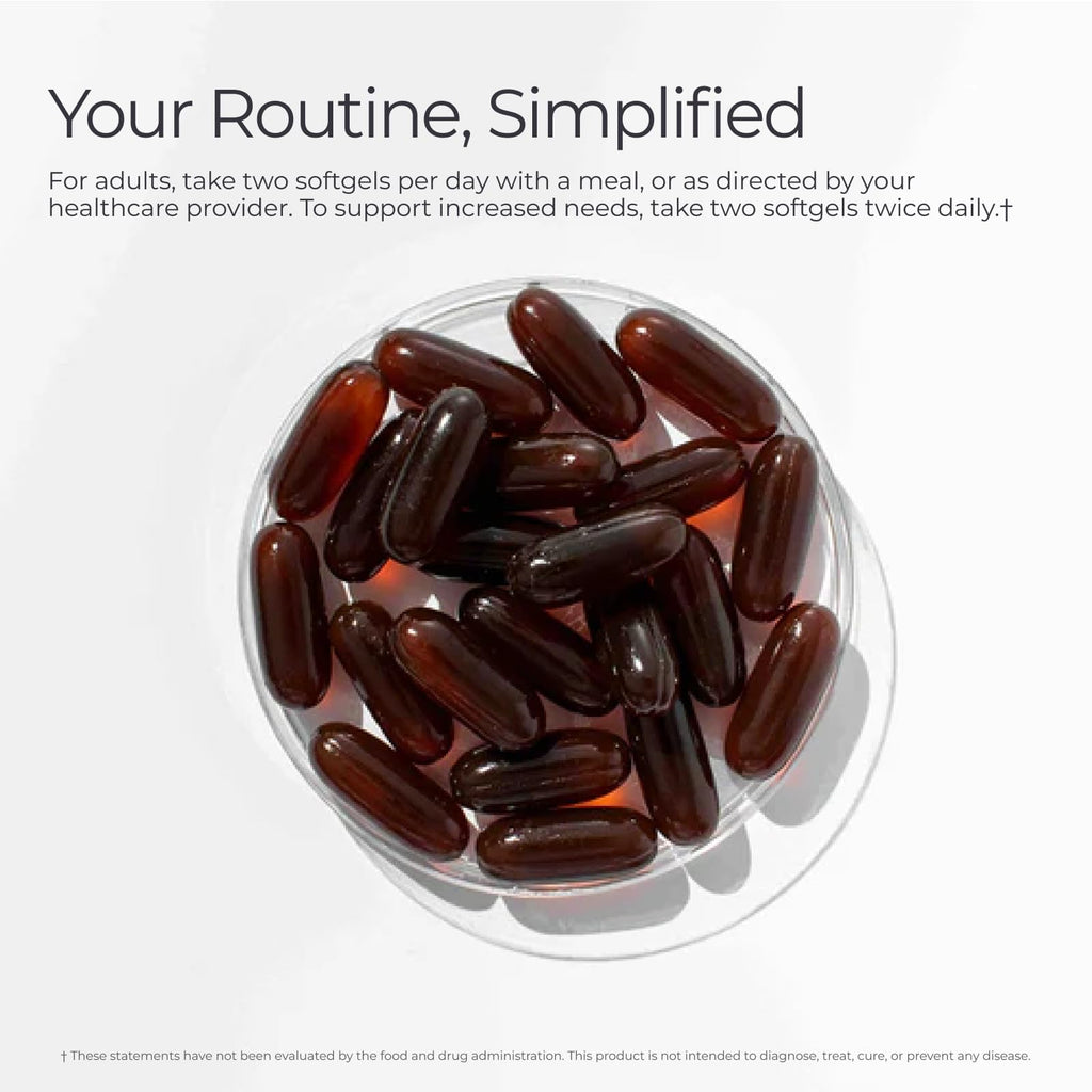 Livingood Daily Omega 3 6 9 Plus Turmeric Curcumin Supplement, 60 Softgels - Fish Oil Omega 3 Supplements (EPA & DHA) for Men and Women - Brain, Joint, Heart Health - TrustMedUSA