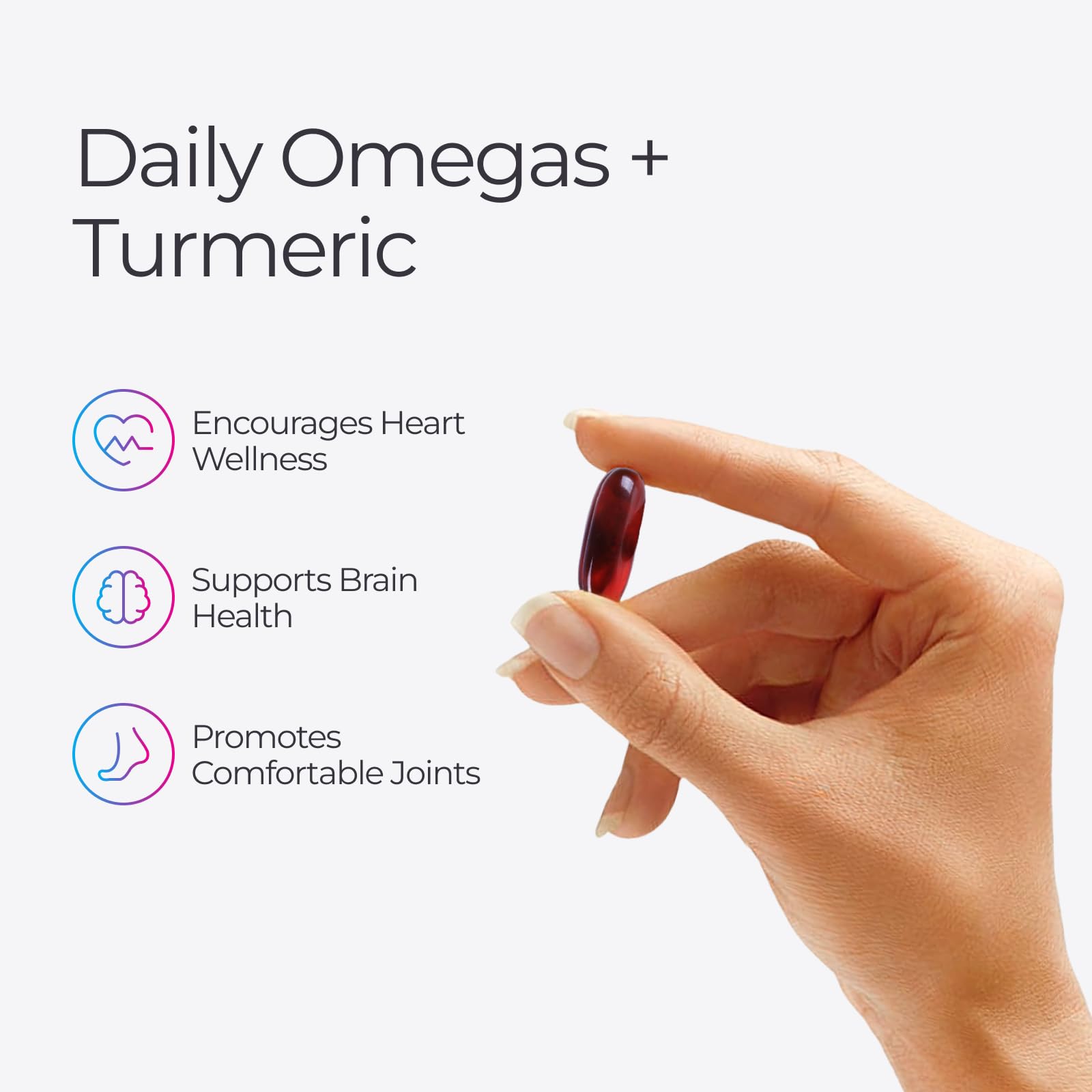 Livingood Daily Omega 3 6 9 Plus Turmeric Curcumin Supplement, 60 Softgels - Fish Oil Omega 3 Supplements (EPA & DHA) for Men and Women - Brain, Joint, Heart Health - TrustMedUSA