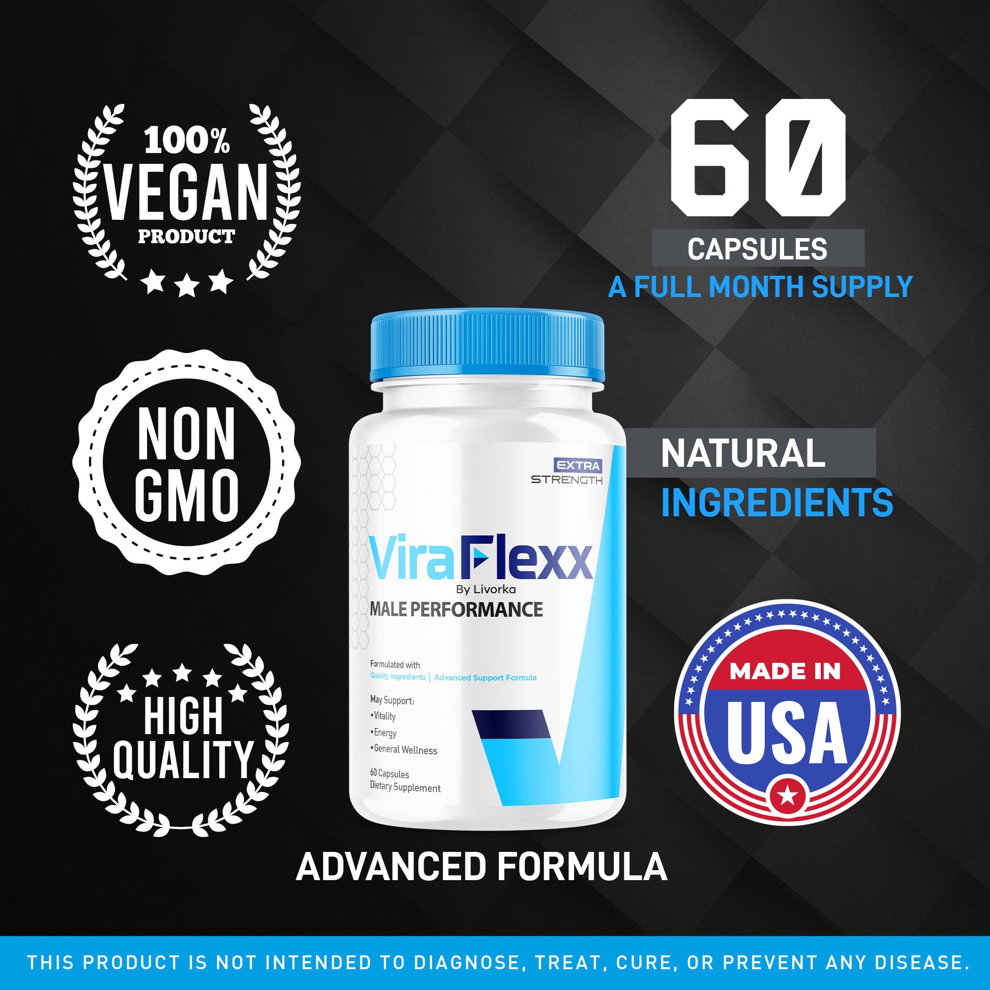 LIVORKA (3 Pack) ViraFlexx Capsules, ViraFlexx Advanced Support Formula Pills, Vira Flexx Pills (180 Capsules) - TrustMedUSA