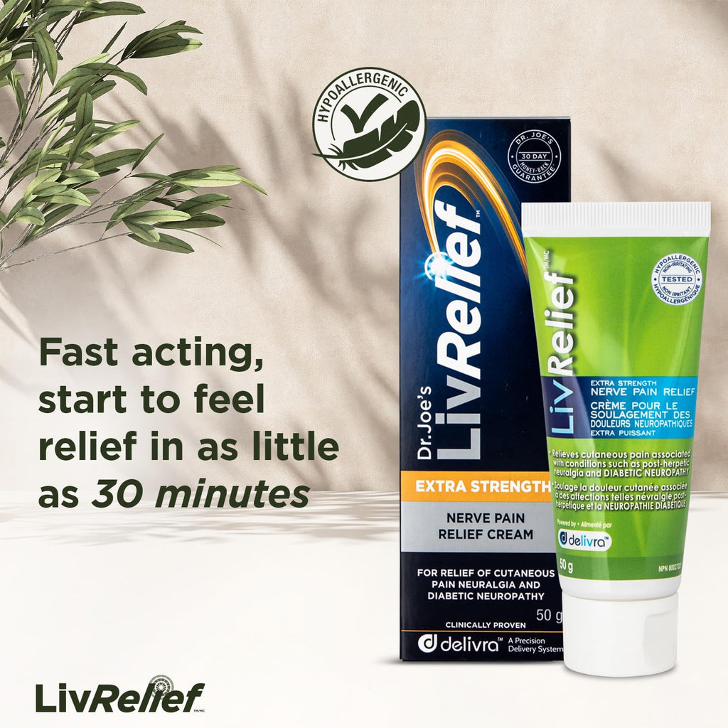 LivRelief Nerve Pain Relief Extra Strength - 50g - TrustMedUSA