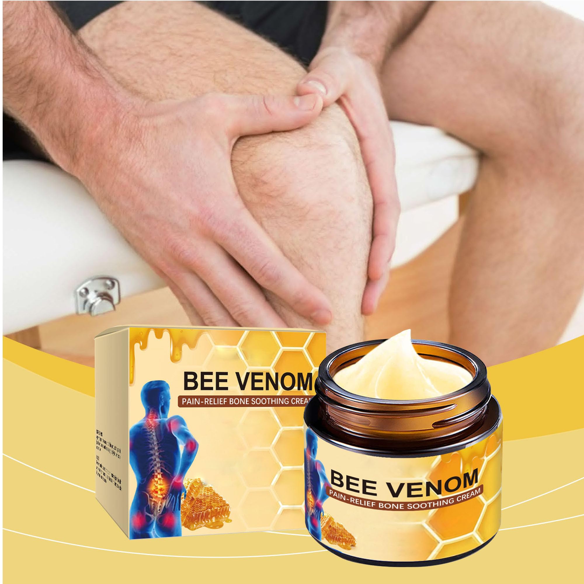 Liwoci Bee Venom Cream-Suitable for Neck, Waist, Back, Hands, Feet and Leg Joint Pain Care - TrustMedUSA