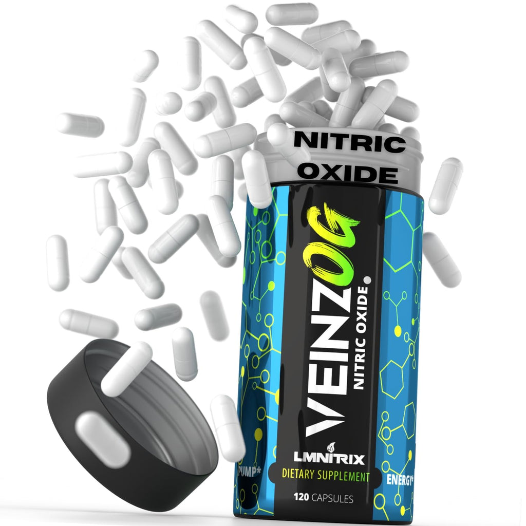 LMNITRIX VEINZ OG Nitric Oxide Booster Pills with Yohimbe Pump Supplement N.O. Mens - TrustMedUSA