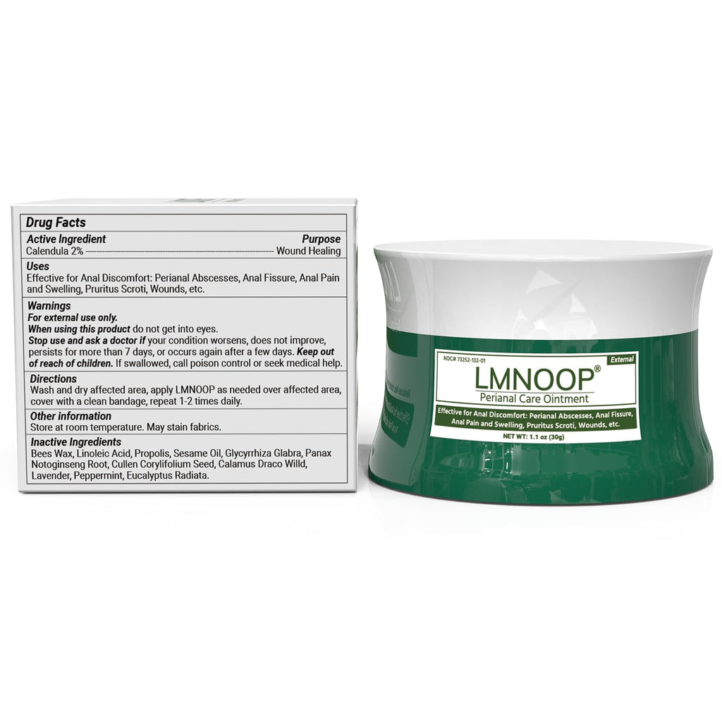 LMNOOP Perianal Repair Ointment: Treatments for Anal Fistula, Anal Fissure, Perianal Abscess, Rapid Relief from Pain, Burning, Itching, Swelling, Bleeding, and Discomfort by Jock Itch or Hemorrhoids - TrustMedUSA