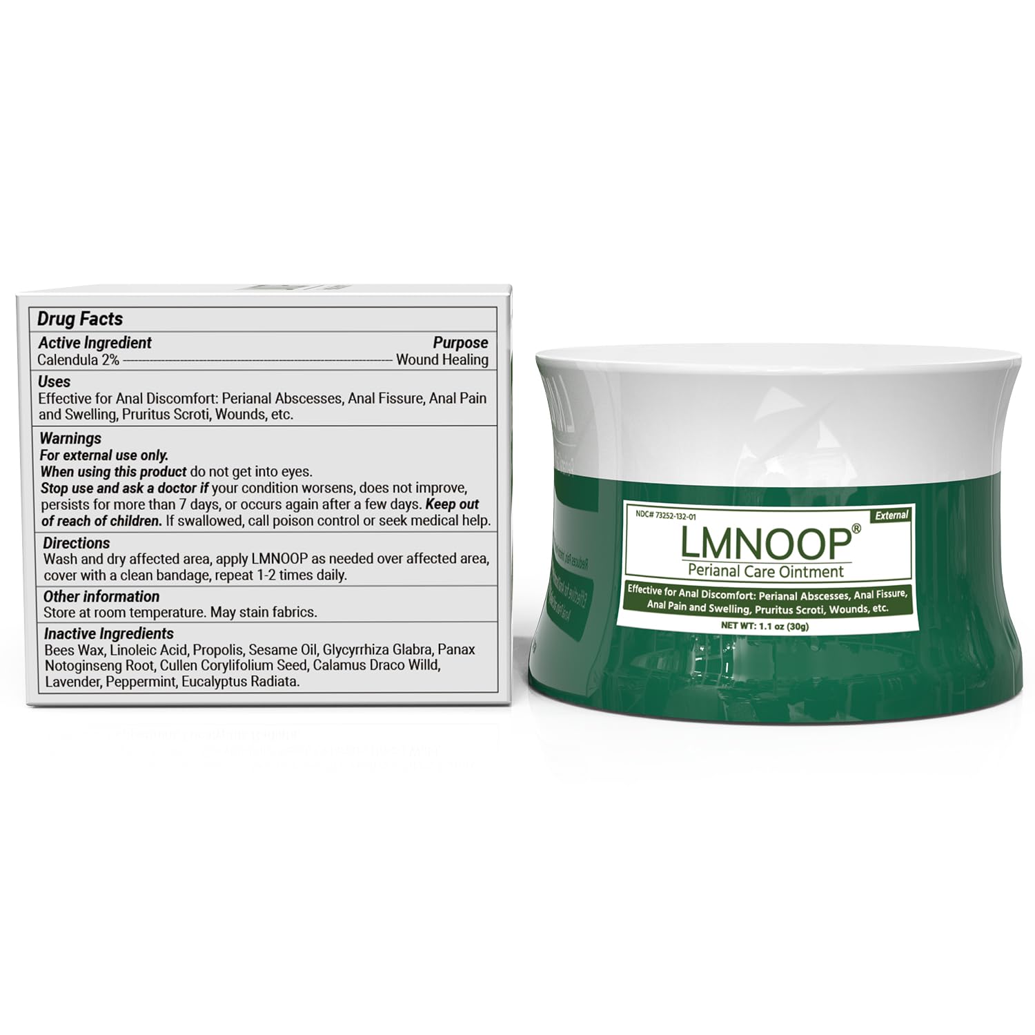 LMNOOP Perianal Repair Ointment: Treatments for Anal Fistula, Anal Fissure, Perianal Abscess, Rapid Relief from Pain, Burning, Itching, Swelling, Bleeding, and Discomfort by Jock Itch or Hemorrhoids - TrustMedUSA