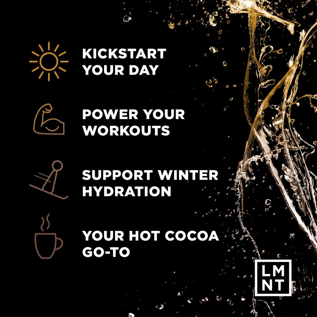 LMNT Hot Chocolate and Coffee Mixer - Chocolate Caramel Salt Electrolytes | No Sugar - TrustMedUSA
