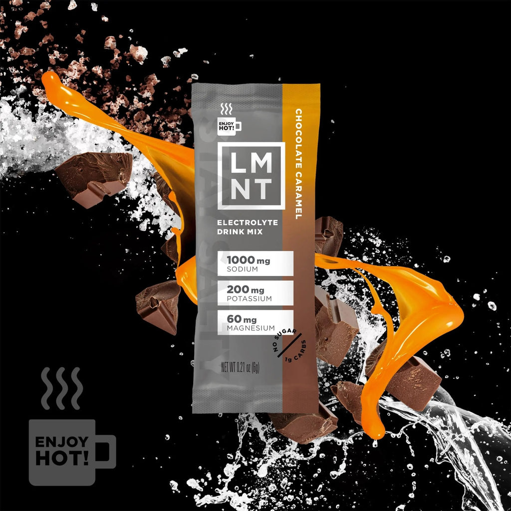 LMNT Hot Chocolate and Coffee Mixer - Chocolate Caramel Salt Electrolytes | No Sugar - TrustMedUSA