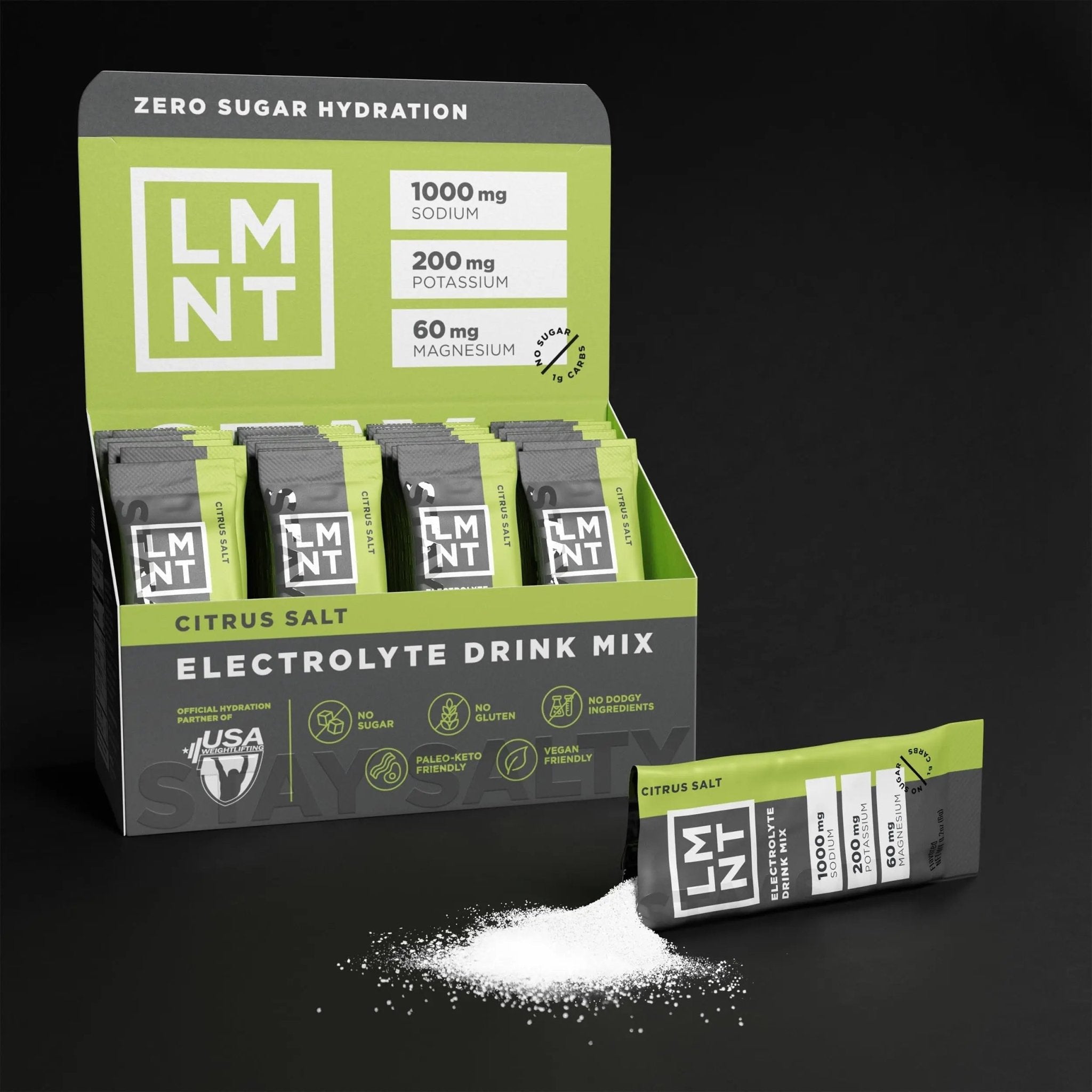 LMNT Zero Sugar Electrolytes - Citrus Salt | Drink Mix | 30-Count - TrustMedUSA