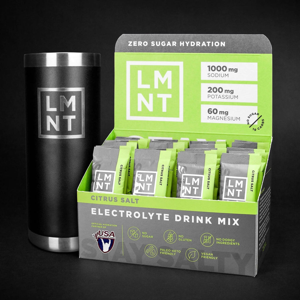 LMNT Zero-Sugar Electrolytes - Citrus Salt - Hydration Powder Packets | No Dodgy Ingredie - TrustMedUSA