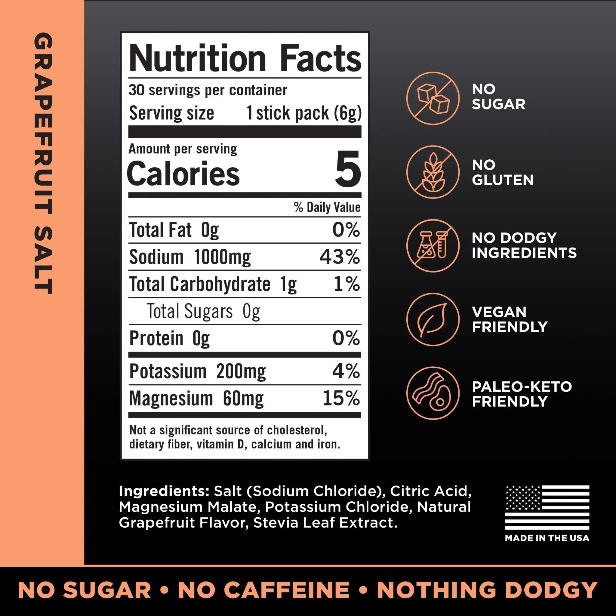LMNT Zero Sugar Electrolytes - Grapefruit Salt | Drink Mix | 30 Count - TrustMedUSA