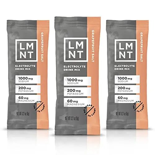 LMNT Zero-Sugar Electrolytes - Grapefruit Salt - Hydration Powder Packets | No Dodgy - TrustMedUSA