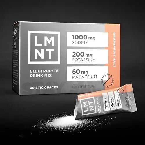 LMNT Zero-Sugar Electrolytes - Grapefruit Salt - Hydration Powder Packets | No Dodgy - TrustMedUSA