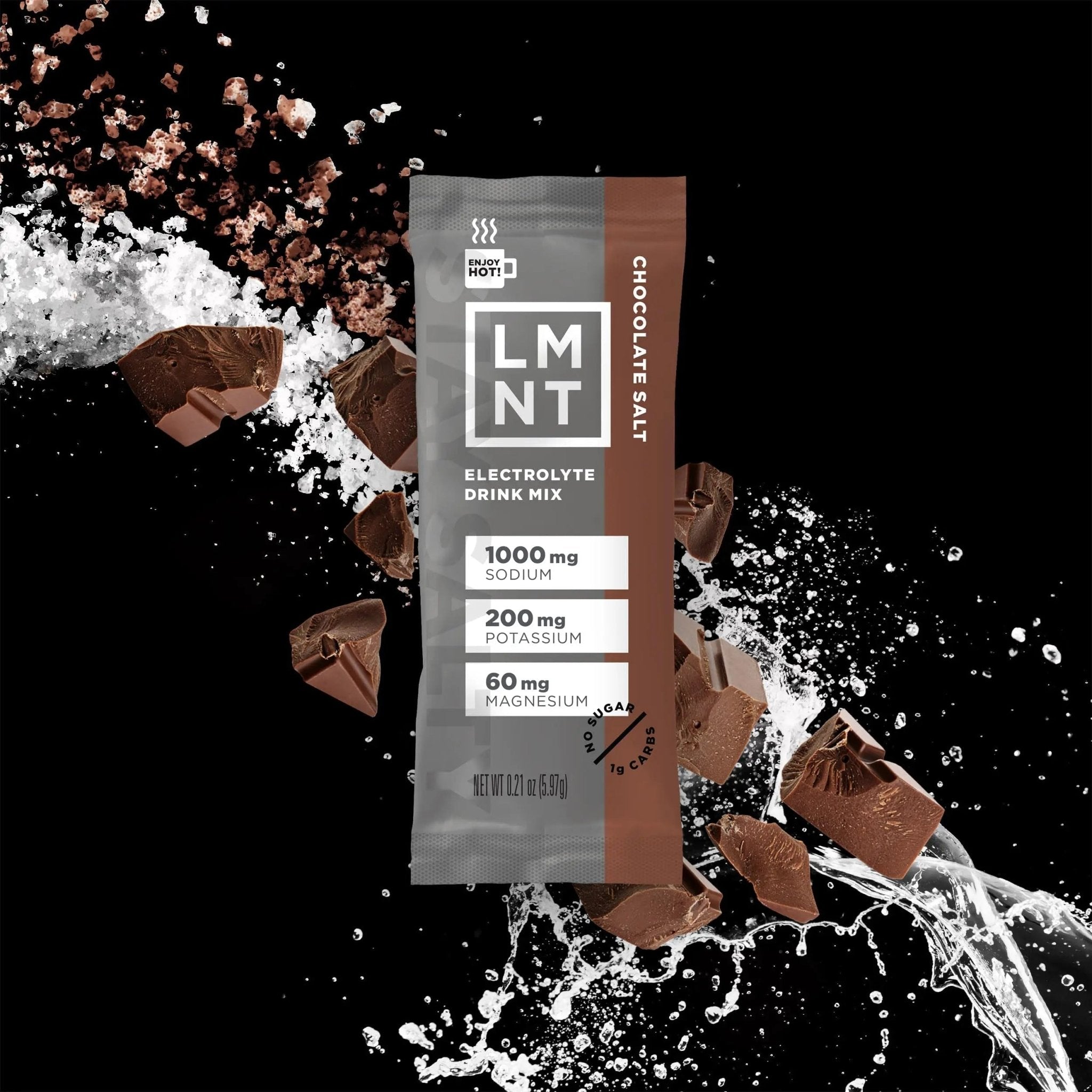 LMNT Zero-Sugar Electrolytes - Hot Chocolate Salt - Hydration Powder Packets - TrustMedUSA