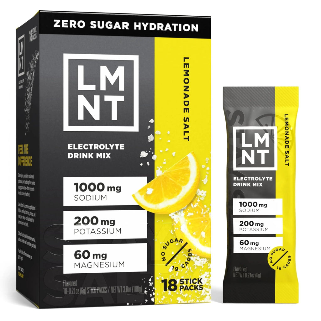 LMNT Zero Sugar Electrolytes - Lemonade | Drink Mix | 18-Count - TrustMedUSA