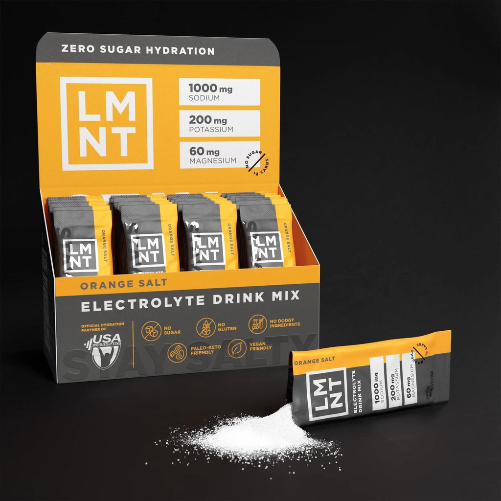 LMNT Zero Sugar Electrolytes - Orange Salt | Drink Mix | 30-Count - TrustMedUSA