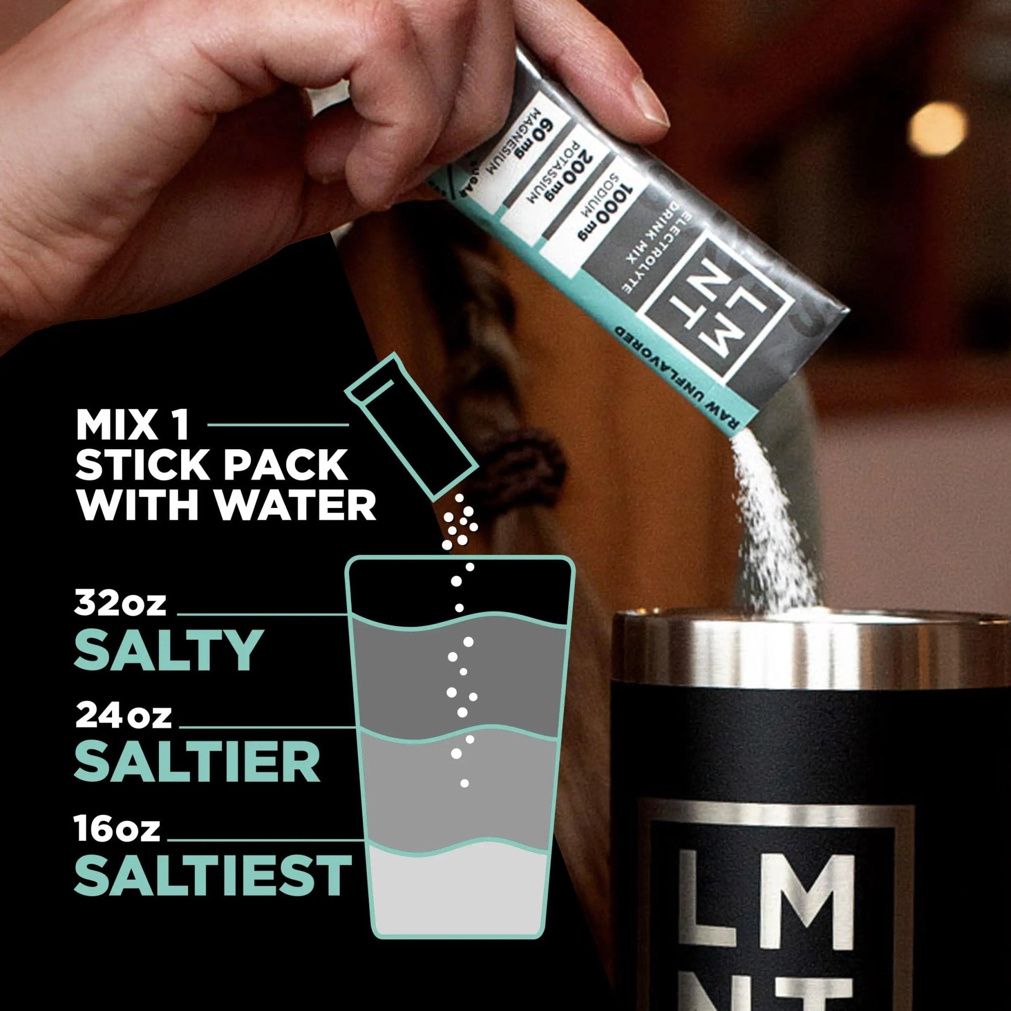 LMNT Zero Sugar Electrolytes - Raw Unflavored Salt | Drink Mix | 30-Count - TrustMedUSA