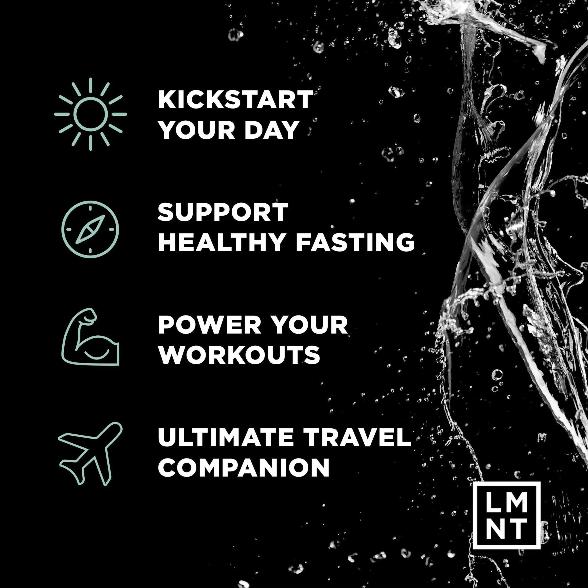 LMNT Zero-Sugar Electrolytes - Raw Unflavored Salt - Hydration Powder Packets - TrustMedUSA