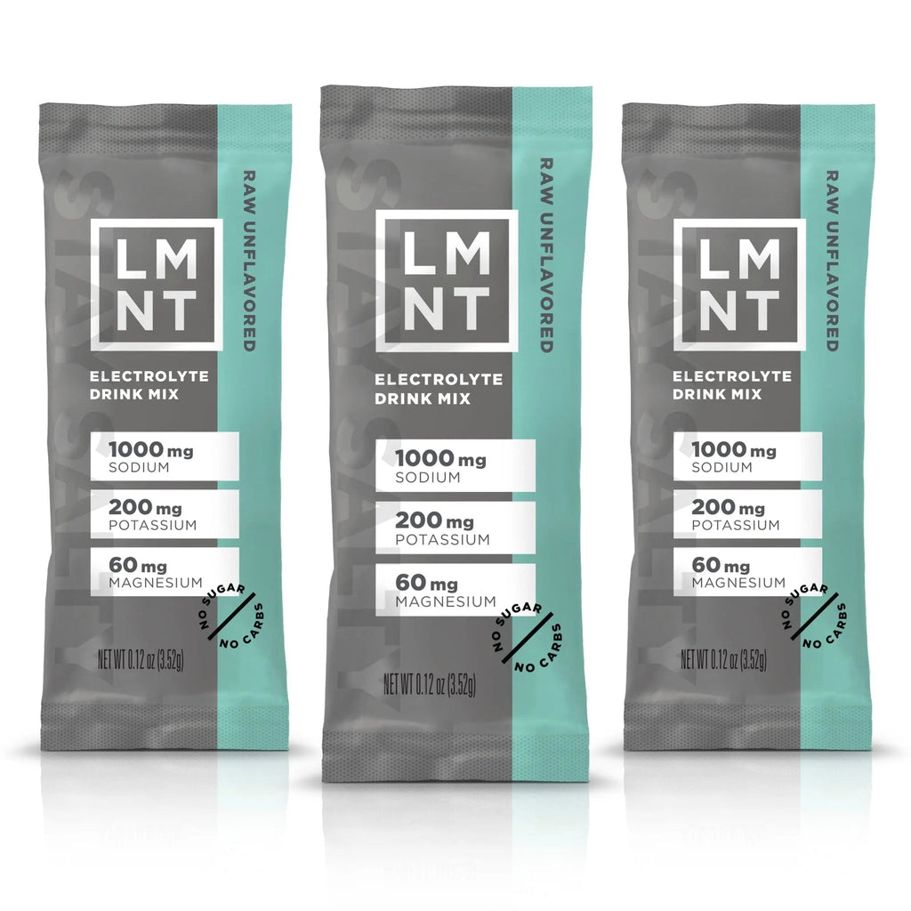 LMNT Zero-Sugar Electrolytes - Raw Unflavored Salt - Hydration Powder Packets - TrustMedUSA