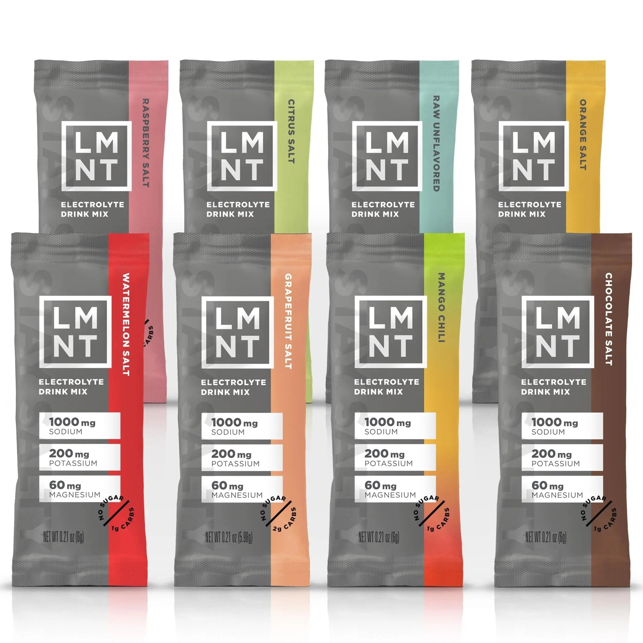 LMNT Zero Sugar Electrolytes - Sample Pack | Drink Mix | 8-Count - TrustMedUSA