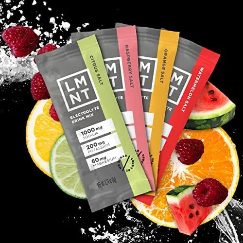 LMNT Zero-Sugar Electrolytes - Variety Salt - Hydration Powder Packets | No Dodgy Ingred - TrustMedUSA