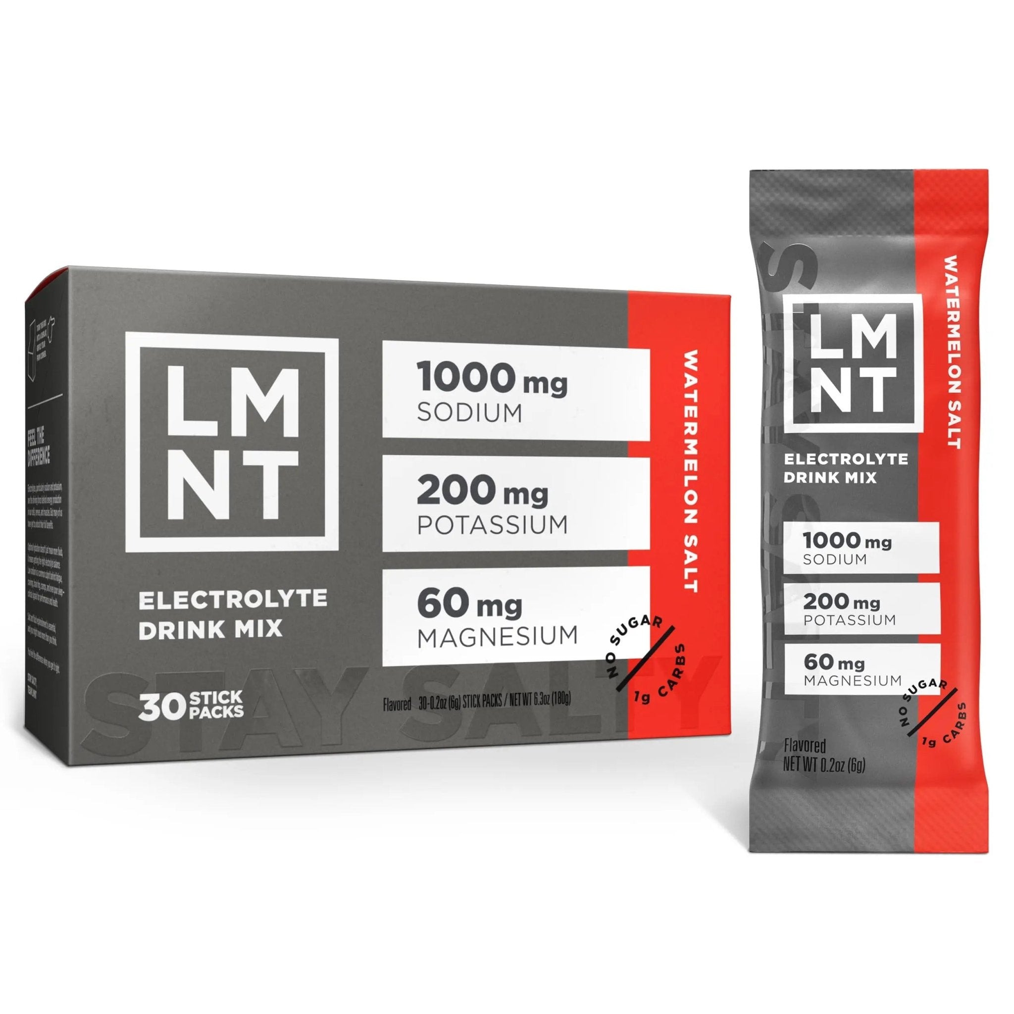 LMNT Zero Sugar Electrolytes - Watermelon Salt | Drink Mix | 30-Count - TrustMedUSA