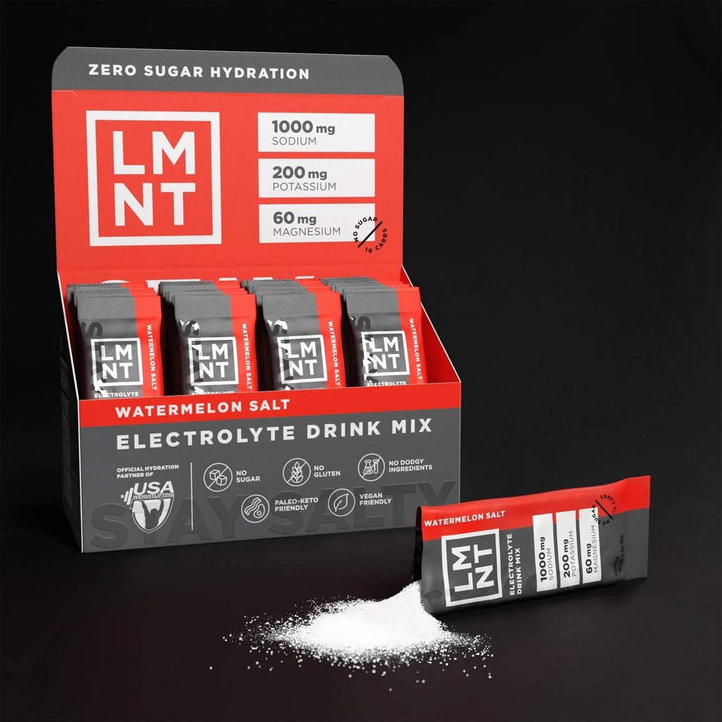 LMNT Zero Sugar Electrolytes - Watermelon Salt | Drink Mix | 30-Count - TrustMedUSA