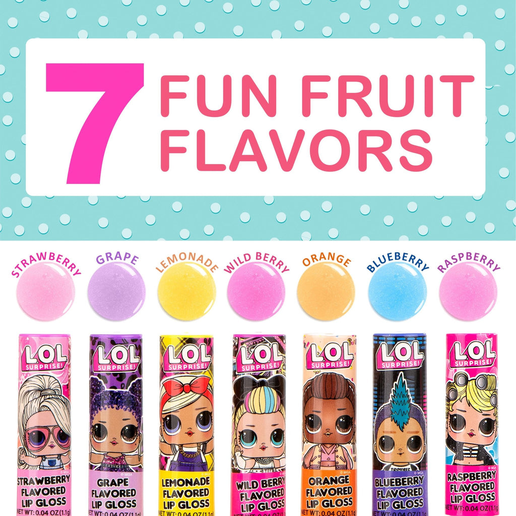 L.O.L Surprise 7-Pack Lip Gloss for Girls, Lol Lip Gloss - TrustMedUSA