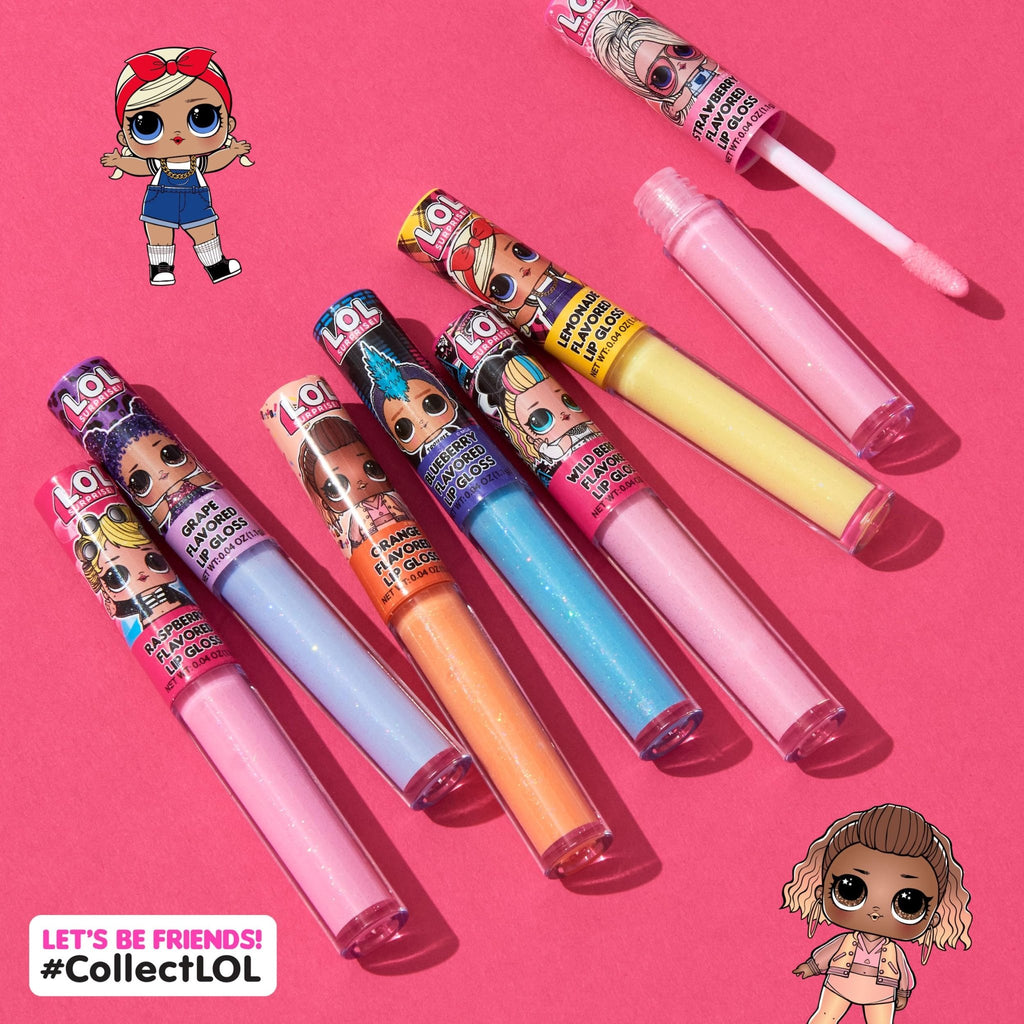 L.O.L Surprise 7-Pack Lip Gloss for Girls, Lol Lip Gloss - TrustMedUSA