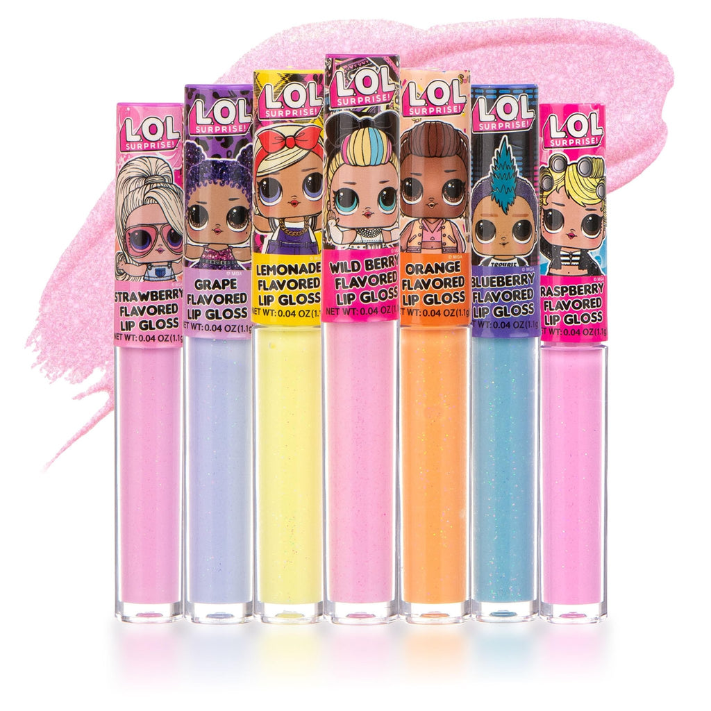 L.O.L Surprise 7-Pack Lip Gloss for Girls, Lol Lip Gloss - TrustMedUSA