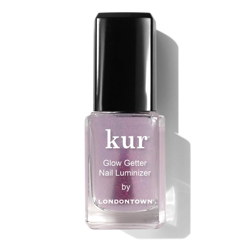 LONDONTOWN Glow Getter Nail Luminizer – One-Step Nail Treatment with Hexanal & Shimmer for Stronger, Healthier, Glossier Nails, No Base or Top Coat Needed, 0.4 Fl Oz - TrustMedUSA