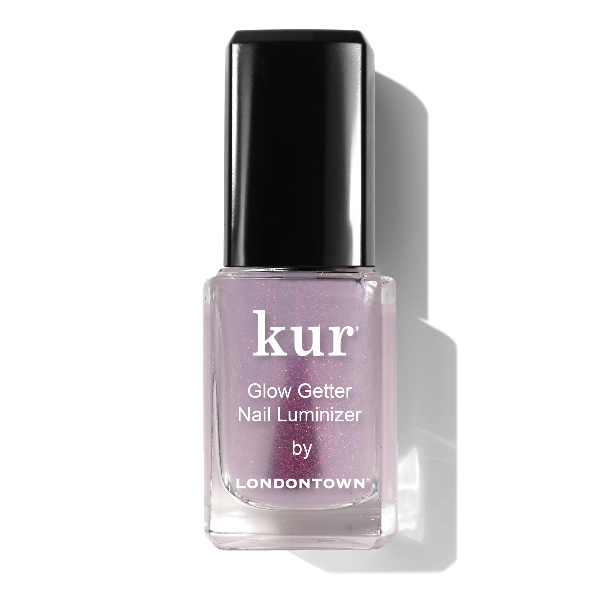 LONDONTOWN Glow Getter Nail Luminizer – One-Step Nail Treatment with Hexanal & Shimmer for Stronger, Healthier, Glossier Nails, No Base or Top Coat Needed, 0.4 Fl Oz - TrustMedUSA
