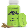LongLifeNutri Citrus Bergamot Extract 500mg - 120 Vegetarian Capsules, 40% Polyphenolic Flavanones, 4-Month Supply, Plant-Based Anti-Oxidant, Tested, Made in USA - TrustMedUSA