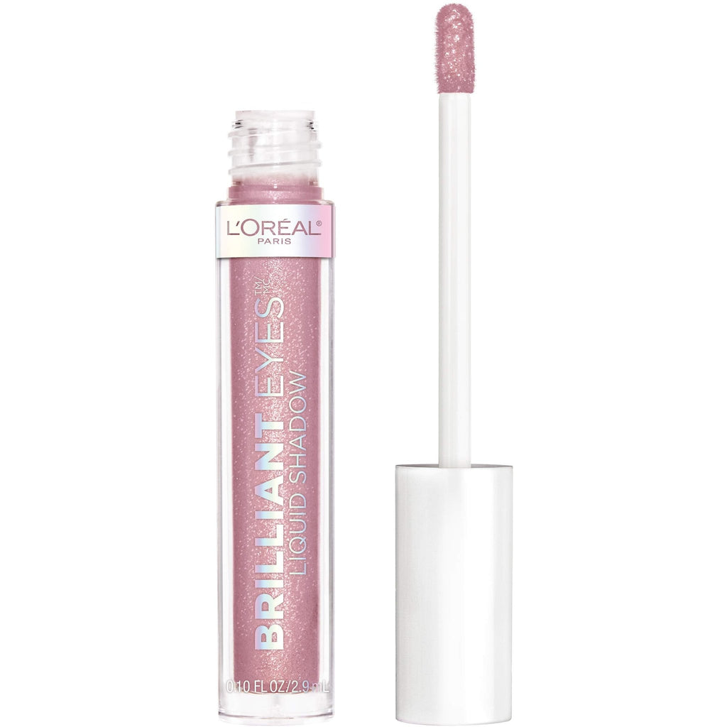 L'Oreal Paris Brilliant Eyes Shimmer Liquid Eye Shadow, Longwearing Lasting Shimmer, Crease Resistant, Flake-Proof, Precision Applicator, Quick Dry, Non-Greasy, Amethyst Quartz, 0.1 oz. - TrustMedUSA