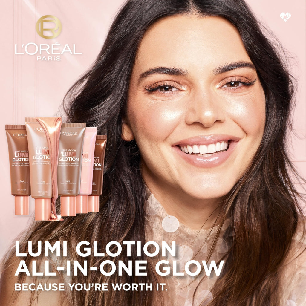 L'Oreal Paris Makeup True Match Lumi Glotion, Natural Glow Enhancer, Illuminator Highlighter, Bronzing Drops For a Sun-Kissed Glow, 903 Medium - TrustMedUSA