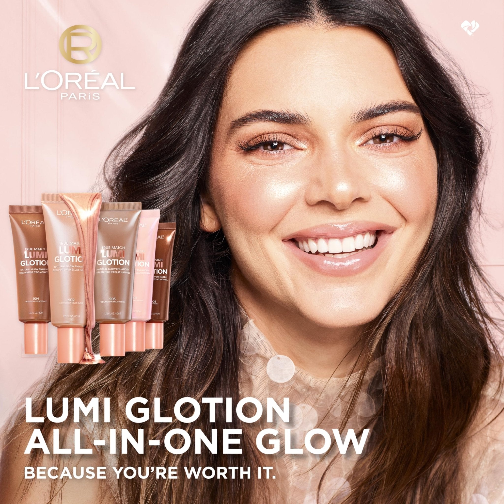 L'Oreal Paris Makeup True Match Lumi Glotion, Natural Glow Enhancer, Illuminator Highlighter, Bronzing Drops For a Sun-Kissed Glow, 903 Medium - TrustMedUSA