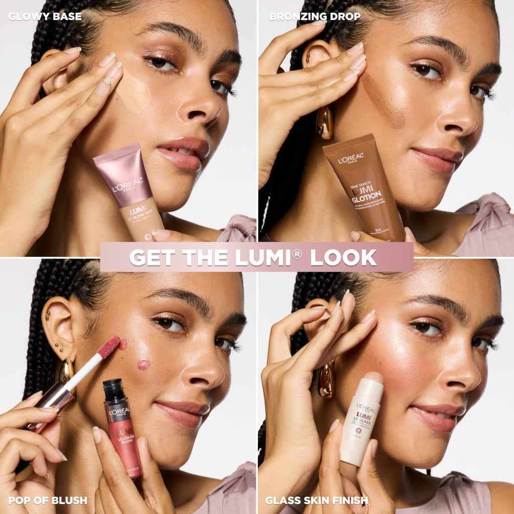 L'Oreal Paris Makeup True Match Lumi Glotion, Natural Glow Enhancer, Illuminator Highlighter, Bronzing Drops For a Sun-Kissed Glow, 903 Medium - TrustMedUSA