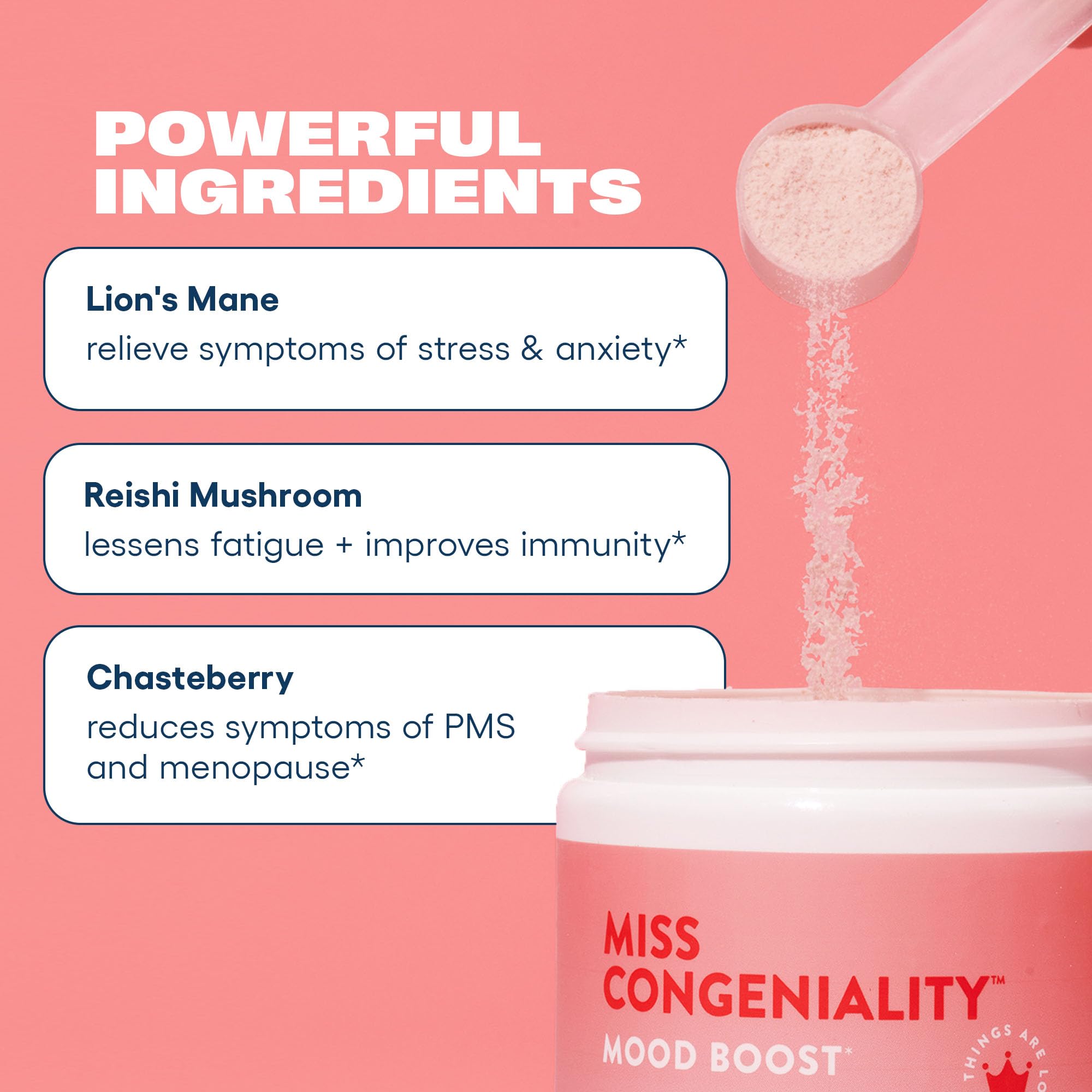Love Sweat Fitness Mood & Stress Support Supplement for Women | Ashwagandha, B Vitamins & Magnesium Powder | Focus, Calm & Balance | Miss Congeniality Vanilla | Vegan, Non-GMO | 28 Servings - TrustMedUSA