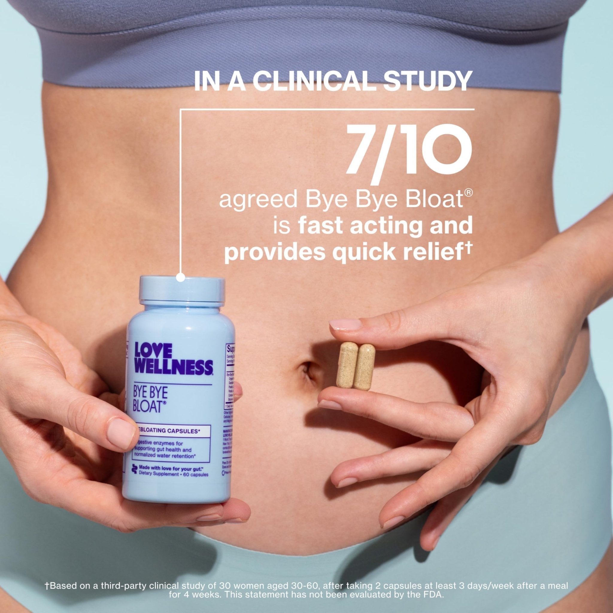 Love Wellness Bye Bye Bloat | Digestive Enzymes for Fast Acting Bloating Relief for Women | Helps Reduce Water Retention & Gas Relief | Supports Digestive Health with Fenugreek & Dandelion | 60 Count - Maple Wellness Supplements