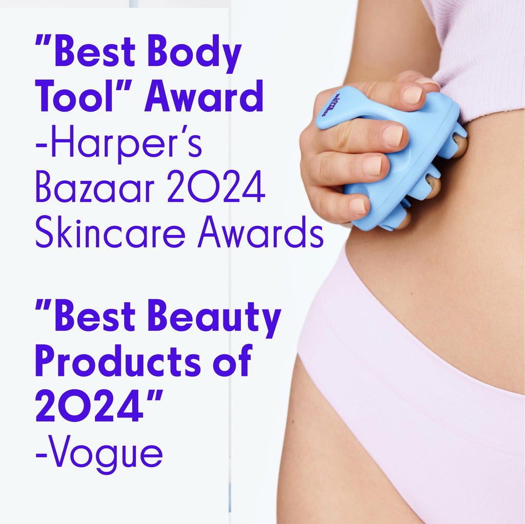 Love Wellness Bye Bye Bloat Lymphatic Massage Roller | Handheld Massager and Body Sculpting Tool | Supports Lymphatic Drainage, Bloating Relief, Skin Hydration & Boost Circulation | 1 Count - Maple Wellness Supplements