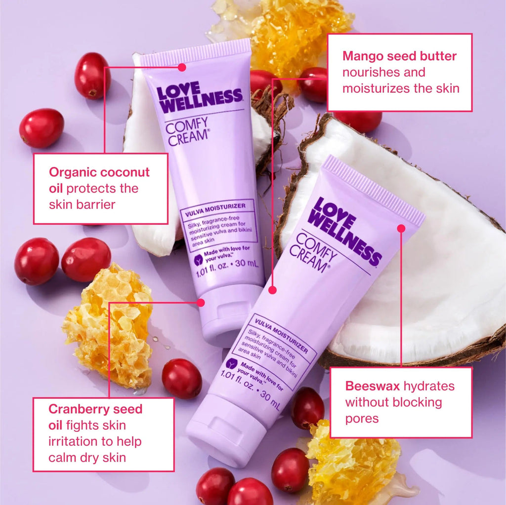 Love Wellness Comfy Cream Vulva & Vaginal Moisturizer - 1.01 oz - TrustMedUSA