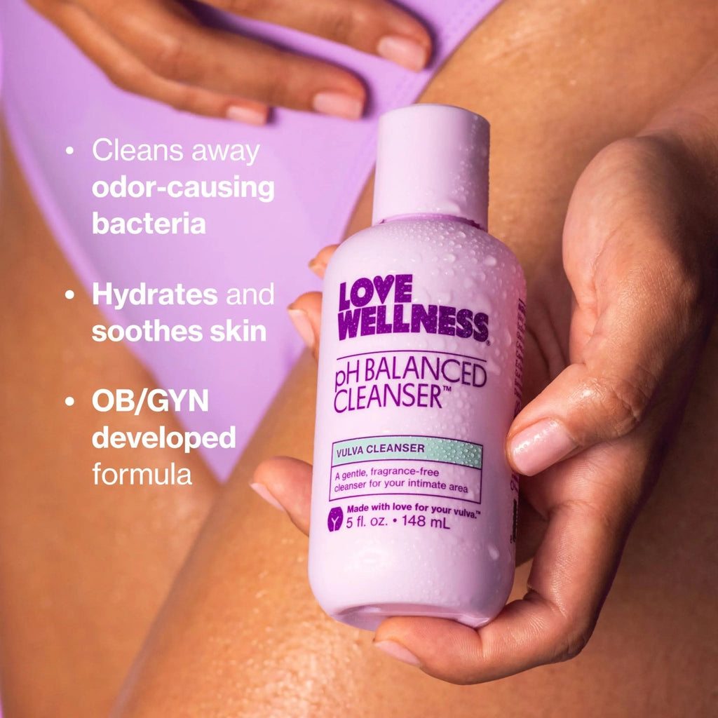 Love Wellness pH Balancing Cleanser | Feminine Vaginal Wash | Fragrance-Free | Vaginal Cleanser for Balanced pH, Intimate Health & Hygiene | Non-Irritating with Aloe Vera for Sensitive Skin | 5 Fl Oz - TrustMedUSA