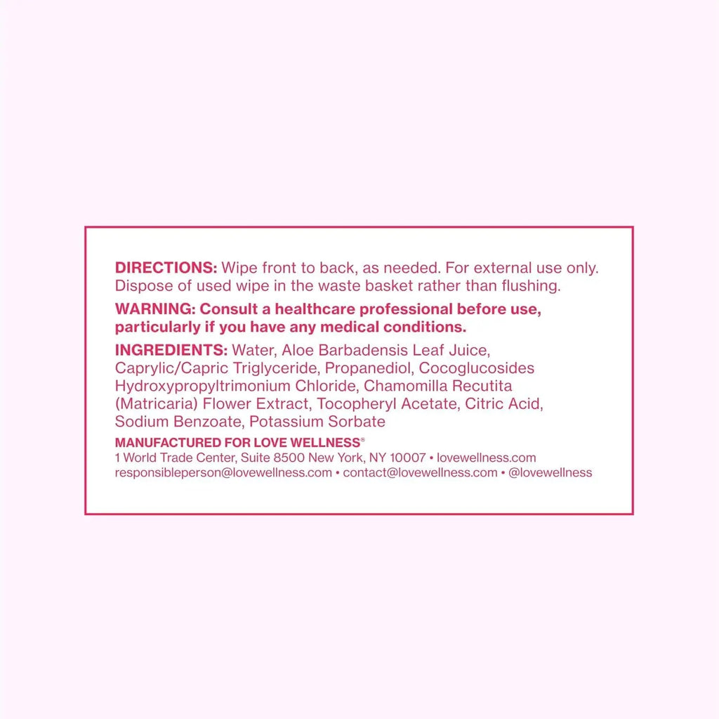 Love Wellness pH Balancing Wipes for Women | Fragrance-Free | Vulva Cleanser for Balanced pH, Intimate Health & Hygiene | Non-Irritating with Aloe Vera for Sensitive Skin | Travel Size | 3-Pack - TrustMedUSA